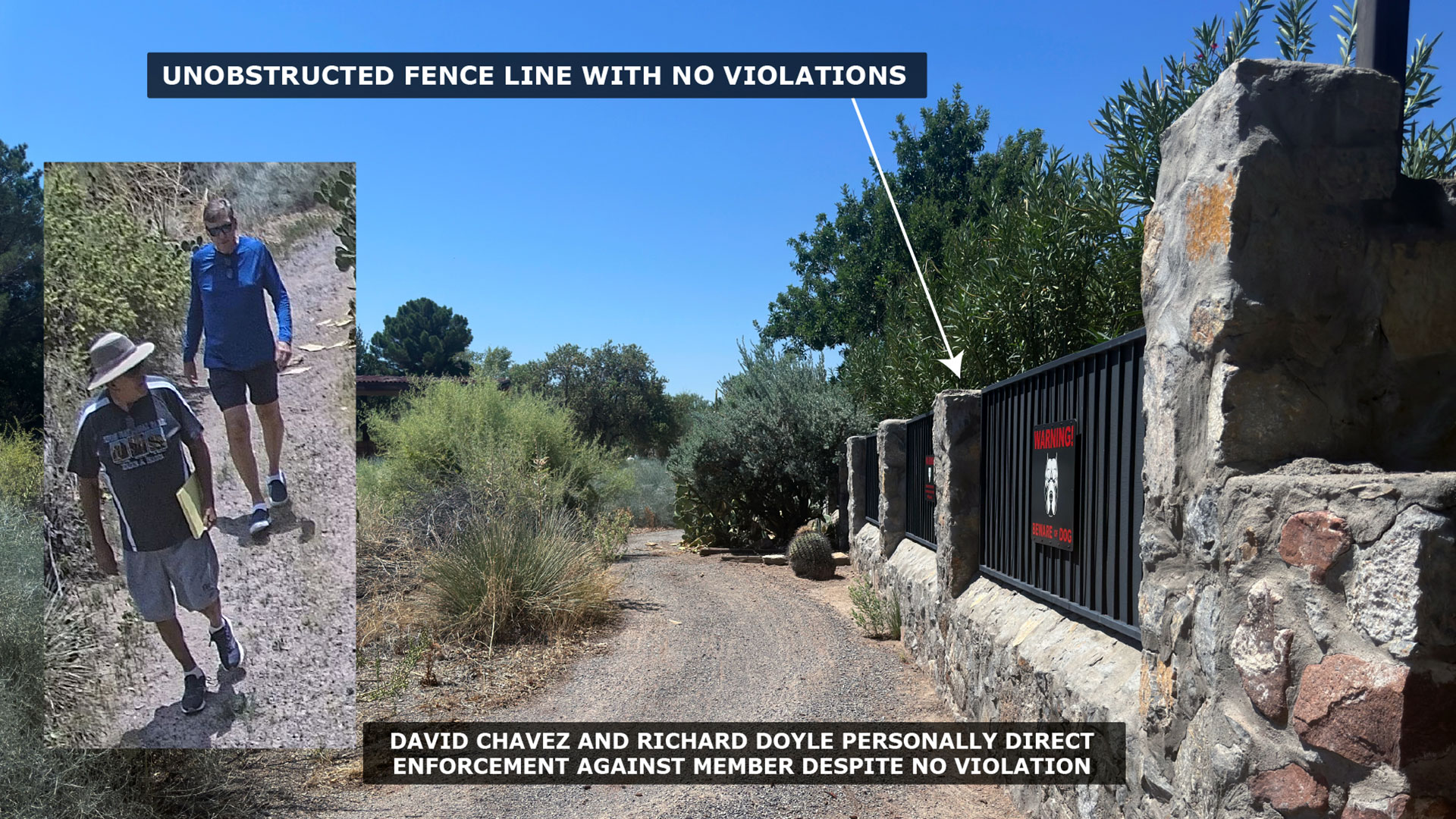 Unobstructed Fence Line with No Violations